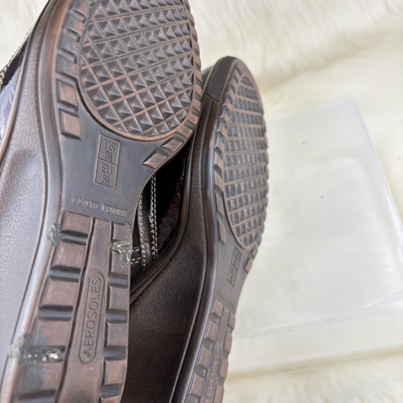 AEROSOLES  Black Wedge Loafers with Velcro Adjustable Straps - Picture 7 of 13